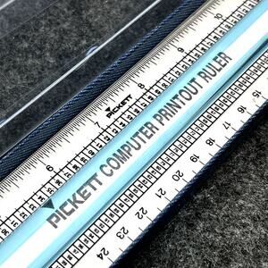 Vintage Pickett 15" Fine Line Computer Printout Ruler Drafting Model FL100 Craft